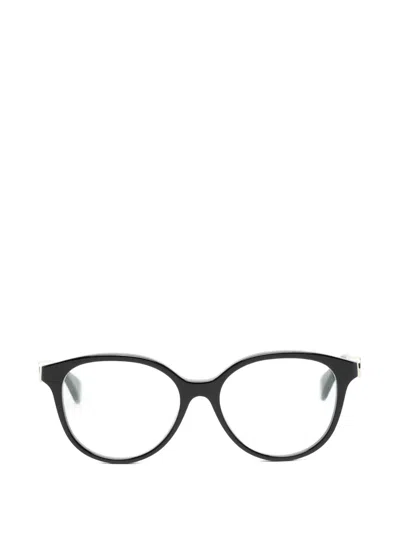 Cartier Oval-frame Glasses In Black