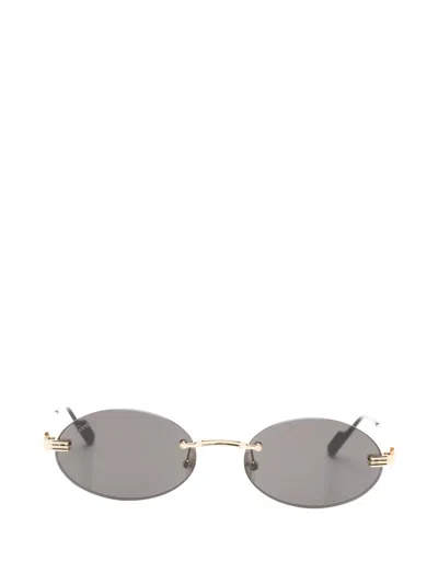 Cartier Oval-frame Sunglasses In Gold