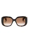 Cartier Sonnenbrille Mit Oversized-gestell In Brown