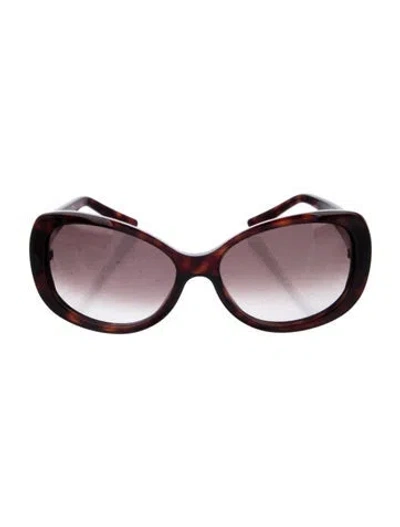 Pre-owned Cartier Oversize Gradient Sunglasses In Brown