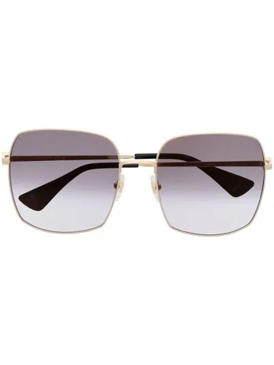 Cartier Oversized Gradient Sunglasses In Gold