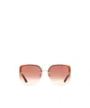 Cartier Panther-plaque Butterfly-frame Sunglasses In Pink
