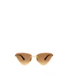 Cartier Panther-plaque Cat-eye Sunglasses In Nude