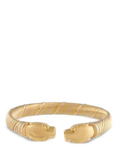 Pre-owned Cartier Panther Yellow Gold Bracelet