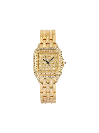 Pre-owned Cartier Panthere 18k Yellow Gold Diamond 27mm