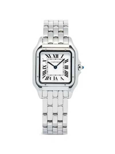 Pre-owned Cartier Panthere 22mm Watch In White