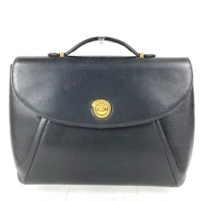 Pre-owned Cartier Panthère Black Leather Handbag Tote Bag ()