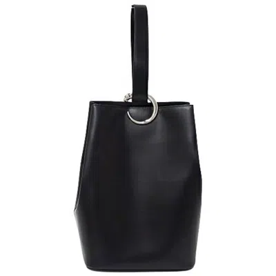 Pre-owned Cartier Panthère Black Leather Shoulder Bag Sling Bag ()