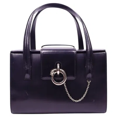 Pre-owned Cartier Panthère Box Satchel In Black