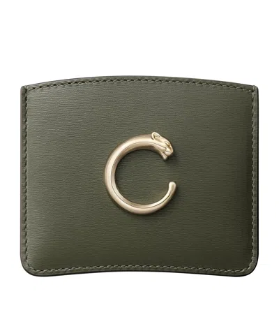 Cartier Panthère C De  Card Holder In Green