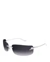 Cartier Panthere Classic Platinum Plated Rectangular Sunglasses, 71mm In Gold