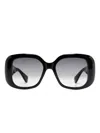 Cartier Panthere Classic Square-frame Sunglasses In Black