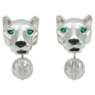 Pre-owned Cartier Panthere Cufflinks In Multi