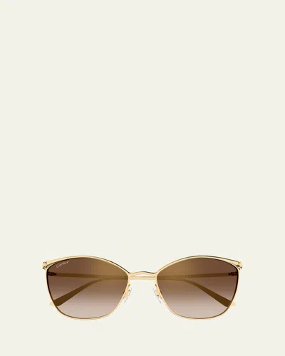 Cartier Panthère De  59mm Cat-eye Sunglasses In Brown