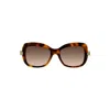 Cartier Panthere De  Brown Butterfly Ladies Sunglasses Ct0215s 002 55 In Blue
