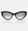 Cartier Panthère De  Cat-eye Sunglasses In Black