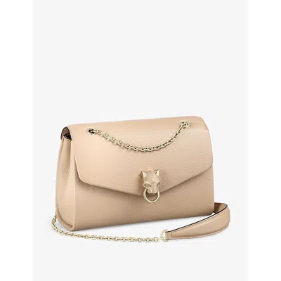 Cartier Panthère De  Chain Small Leather Cross-body Bag In Neutral