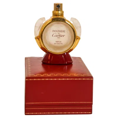Pre-owned Cartier Panthere De  Collectible Vintage Perfume Bottle In Original Box Art Deco In Red