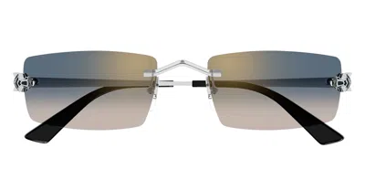 CARTIER PANTHÈRE DE CARTIER CT0598S-002 - SILVER SUNGLASSES