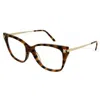 Cartier Panthere De  Demo Cat Eye Ladies Eyeglasses Ct0026o 003 52