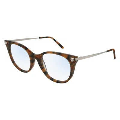 Cartier Panthere De  Demo Cat Eye Ladies Eyeglasses Ct0031o 003 50