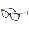 Cartier Panthere De  Demo Cat Eye Ladies Eyeglasses Ct0033o 002 53 In Brown