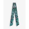 Cartier Silk Flora And Fauna Panthère Scarf In Multicolour