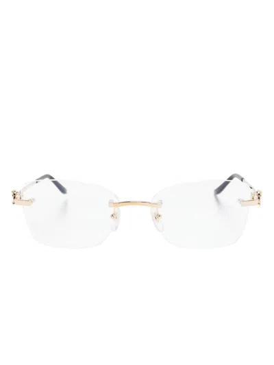 Cartier Panthère De  Glasses In 金色