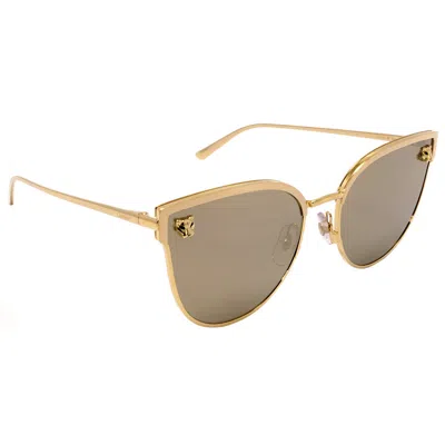 Cartier Panthere De  Gold Butterfly Ladies Sunglasses Ct0198s 003 59