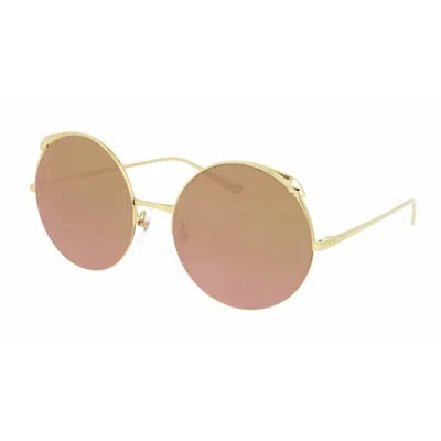 Cartier Panthere De  Gold Round Ladies Sunglasses Ct0149s 003 60