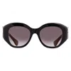 Cartier Panthere De  Grey Butterfly Ladies Sunglasses Ct0502s 001 53
