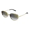Cartier Panthere De  Grey Cat Eye Ladies Sunglasses Ct0300s 001 58