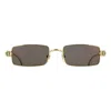 Cartier Panthere De  Grey Rectangular Unisex Sunglasses Ct0473s 001 54