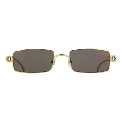 Cartier Panthere De  Grey Rectangular Unisex Sunglasses Ct0473s 001 54