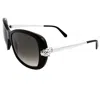 Cartier Panthere De  Grey Square Ladies Sunglasses Ct0066s 003 55 In Gray