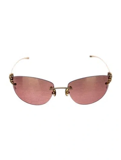 Pre-owned Cartier Panthere De  Oversize Sunglasses