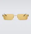 Cartier Panthère De  Rectangular Sunglasses In Yellow
