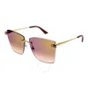 Cartier Panthere De  Red Butterfly Ladies Sunglasses Ct0397s 003 61 In Multi