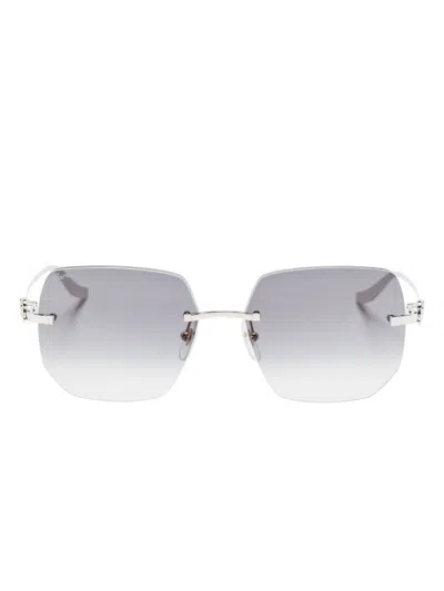 Cartier Panthère De  Sonnenbrille In Gray