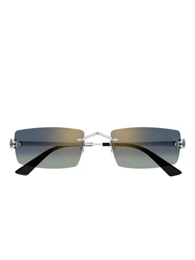 Cartier Panthère De  Sunglasses In Metallic