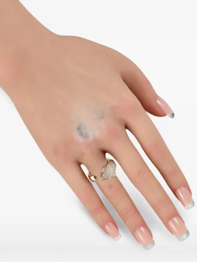 Pre-owned Cartier Panthère Diamond Ring In Gold