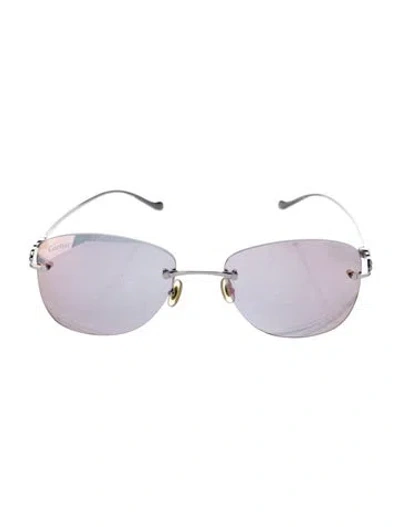 Pre-owned Cartier Panthère Oversize Sunglasses