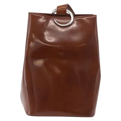 Pre-owned Cartier Panthère Patent Leather Brown Patent_leather Backpack Bag ()