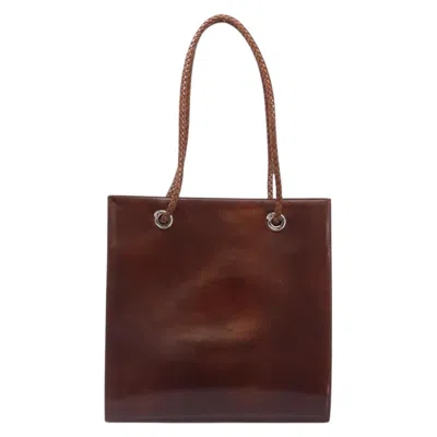 Pre-owned Cartier Panthère Patent Leather Brown Patent_leather Tote Bag Bag ()