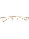 Cartier Panthère Rectangular Frame Glasses In Gold