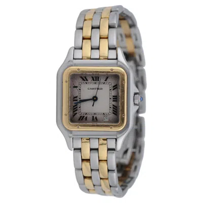 Pre-owned Cartier Panthère Ref. 1100 Steel & Gold Quartz Watch With Box In Multi