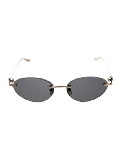 Pre-owned Cartier Panthère Round Sunglasses