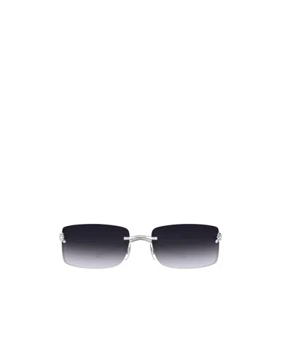 CARTIER CARTIER RECTANGLE-RIMLESS SUNGLASSES