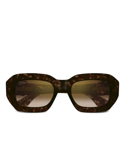 Cartier Panthère Sunglasses In Black