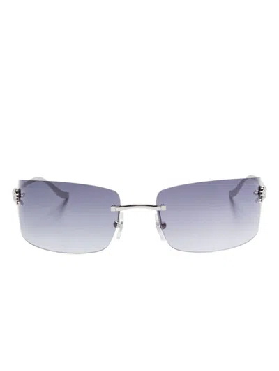 Cartier Panthère Sunglasses In Grey